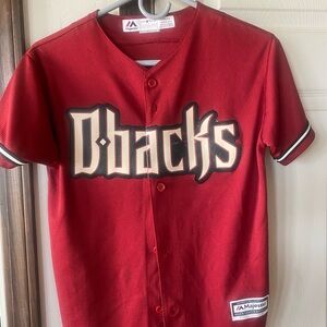🌟5/$15- Youth M Majestic D-backs Red Jersey